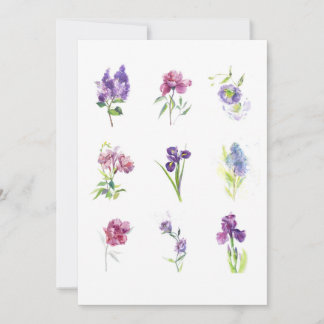 Tarjeta De Agradecimiento Colección Botánica Delicada – Arte Floral Elegante