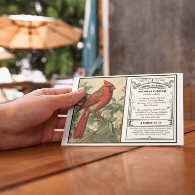 Tarjeta De Agradecimiento Colección de aves estatales, cardenal, personaliza (Subido por el creador)