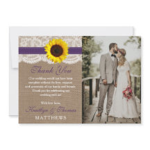 Colección de Bodas de girasol rústico - morado