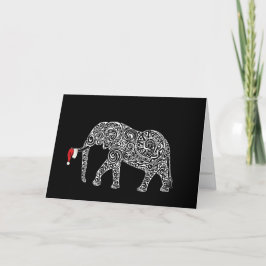 Tarjeta De Agradecimiento Colección de caos de navidades: Elefante