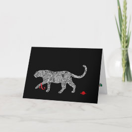 Tarjeta De Agradecimiento Colección de caos de navidades: Leopard
