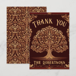 Tarjeta De Agradecimiento Colección de uniones familiares