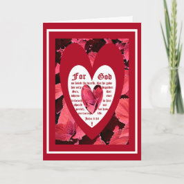 Tarjeta De Agradecimiento Coleus Close-up con John 3:16