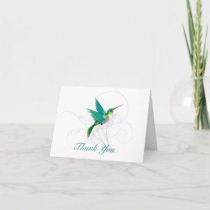 Tarjeta De Agradecimiento Colibrí Gracias