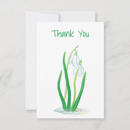 Tarjeta De Agradecimiento Colirio de nieve