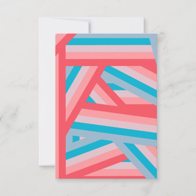 Tarjeta De Agradecimiento Collage arcoiris (Anverso)