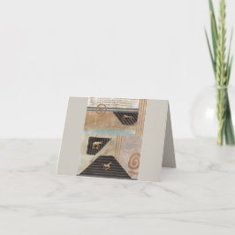 Tarjeta De Agradecimiento Collage de Animales Africanos