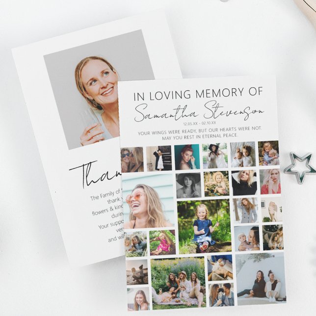 Tarjeta De Agradecimiento Collage de fotos 24 personalizado (Subido por el creador)