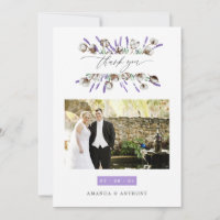Collage de fotos de boda de algodón lavanda