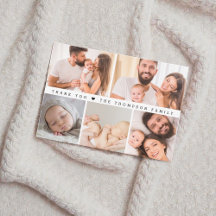 Collage de fotos simple Personalizado Baby Shower