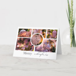 Tarjeta De Agradecimiento Collage de ornamentos de Navidad #2