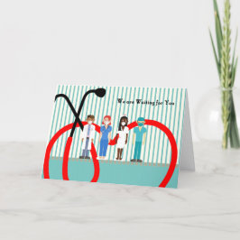 Tarjeta De Agradecimiento Colonoscopía se recuperará pronto con el personal