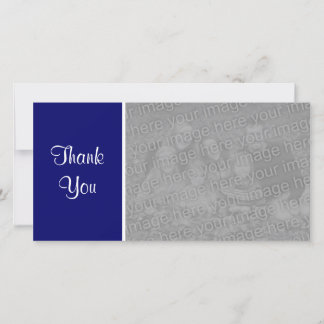 Tarjeta De Agradecimiento Color claro - Gracias - Azul oscuro
