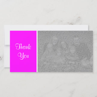 Tarjeta De Agradecimiento Color claro II - Gracias - Magenta