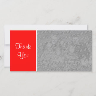 Tarjeta De Agradecimiento Color claro II - Gracias - Rojo