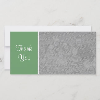 Tarjeta De Agradecimiento Color claro II - Gracias - Verde del ejército