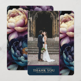 Tarjeta De Agradecimiento Color floral animado