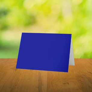 Tarjeta De Agradecimiento Color sólido azul cadmio