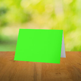 Tarjeta De Agradecimiento Color sólido verde neón
