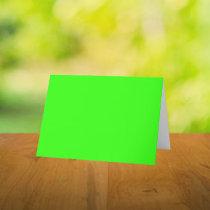 Tarjeta De Agradecimiento Color sólido verde neón