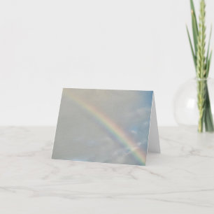 Tarjeta De Agradecimiento Colores en el cielo