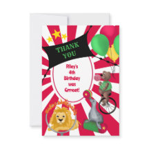 Colores primarios de animales de circo salvaje de 