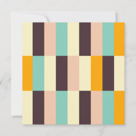 Tarjeta De Agradecimiento Colorful geometric pattern with vertical stripes 