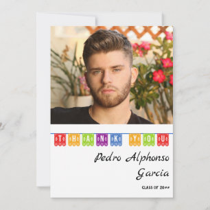 Tarjeta De Agradecimiento Colorida Fiesta Mexicana de Graduación 2024