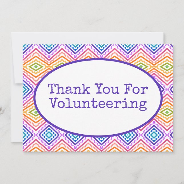 Tarjeta De Agradecimiento Colorido (Anverso)