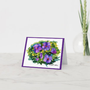 Tarjeta De Agradecimiento colorido brillante violeta notecard