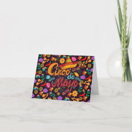 Tarjeta De Agradecimiento Colorido Cinco De Mayo