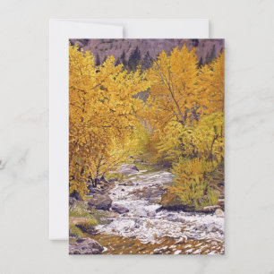 Tarjeta De Agradecimiento Coloridos árboles de Aspen del otoño en Morrison C