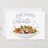 Coma más plantas con letras de motivación de ensal