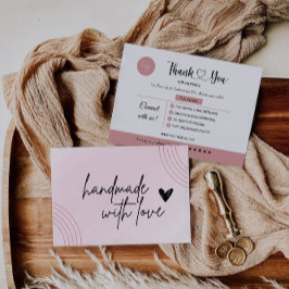 Tarjeta de agradecimiento comercial editable