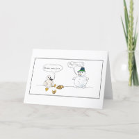 Cómic de gaviota y snowman