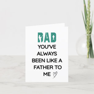 Tarjeta De Agradecimiento Como un padre para mí, el día del padre