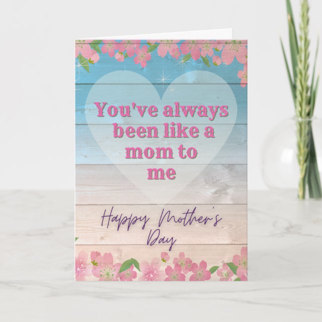 Tarjeta De Agradecimiento Como una carta de mamá para mí (Anverso)