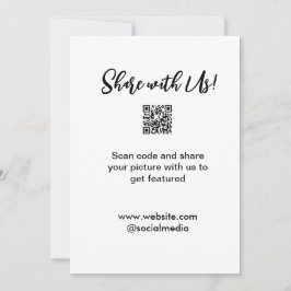 Tarjeta De Agradecimiento Comparte tu análisis de imagen código QR añadir co