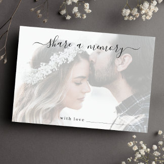 Tarjeta De Agradecimiento Comparte una foto de recuerdo de boda