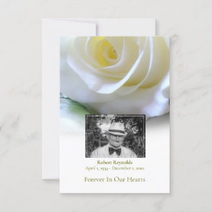 Tarjeta De Agradecimiento Compasión Feroe White Rose Foto Gracias