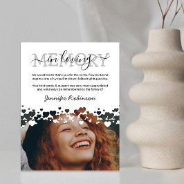 Tarjeta De Agradecimiento Compasión Funeral Gracias