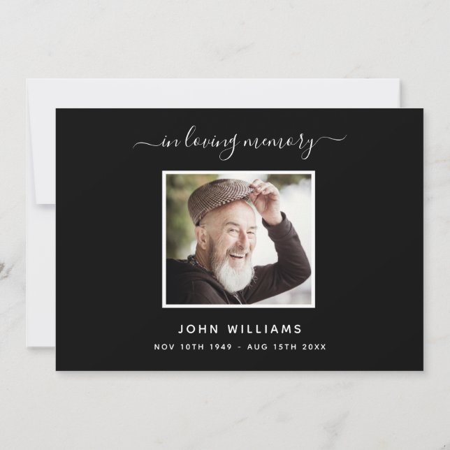 Tarjeta De Agradecimiento Compasión oro negro gracias foto (Reverso)