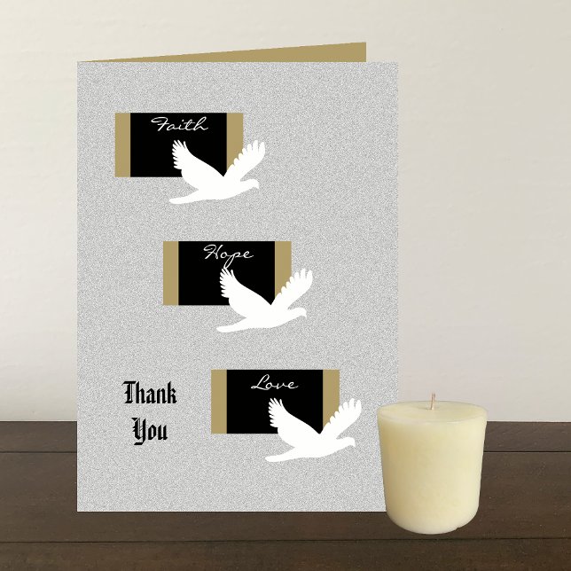 Tarjeta De Agradecimiento Compasión religiosa - Doves (Subido por el creador)