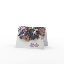 Completar nuestra familia Puzzle Notecard