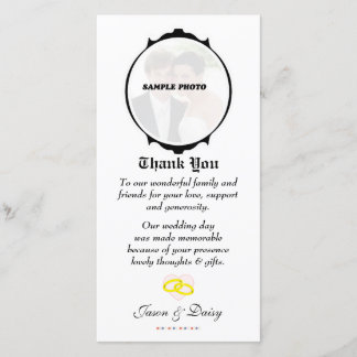 Tarjeta de agradecimiento (compromiso/boda/anivers