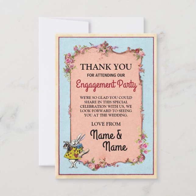 Tarjeta de agradecimiento Compromiso Wonderland Ra (Anverso)