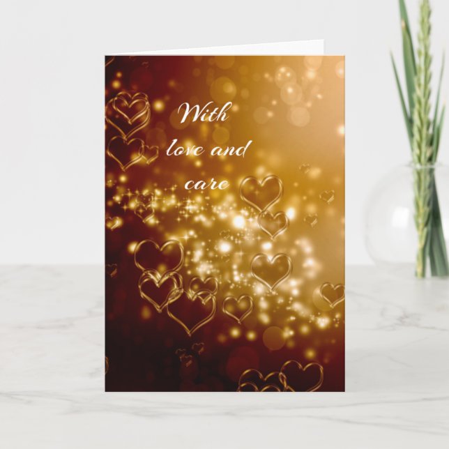 Tarjeta De Agradecimiento Con amor (Anverso)