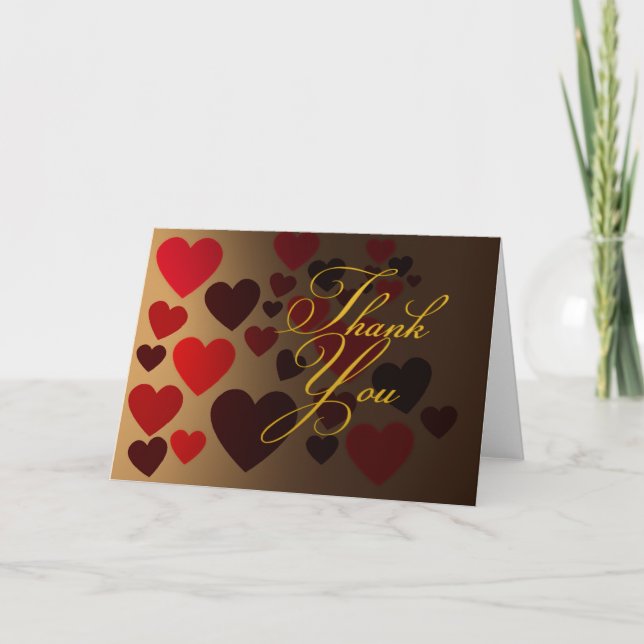 Tarjeta de agradecimiento con amor (Anverso)