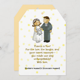 Tarjeta De Agradecimiento Con amor y gracias Boda