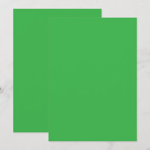 Tarjeta de agradecimiento con borde verde minimali